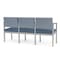 Lesro Lenox 3 Seat Tandem Seating W/ Arms, 64.5 in W 24.5 in L 32 in H LS3103 - alternate 2
